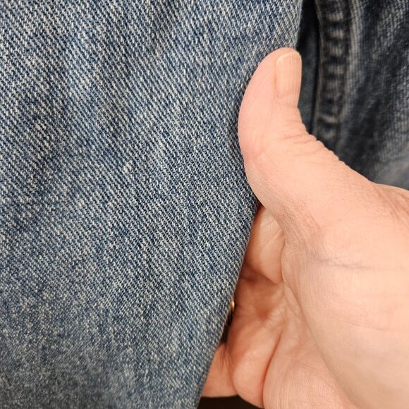 Wrangler Denim Jeans Pants Men 44x32 Relaxed Fit Straight Leg 100% Cotton Zipper - Picture 11 of 11